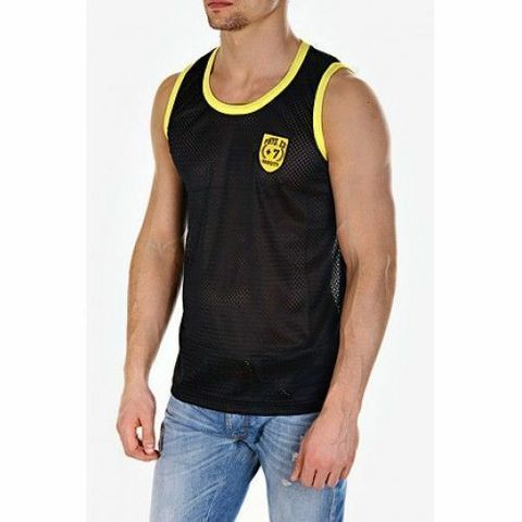 Майка спортивная в сетку Andrew Christian Sport Mesh Tank Black