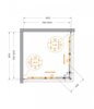 Cezares RELAX-304-A-2-90-C-CR RELAX-304-A-2-90-C-CR Душевой уголок, отделка Глянцевый хром