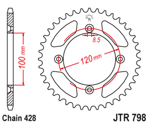 Звезда ведомая JTR798 49