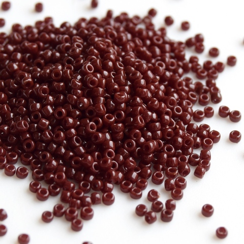 Бисер Тохо круглый 15/0 0046 темно-коричневый