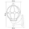 Светильник садово-парковый, 60W 230V E27 IP44 черное золото, PL3801 (Feron)