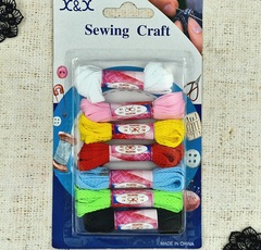 Шнуры для обуви, L 98 см, ш. 0,8 см, мультиколор