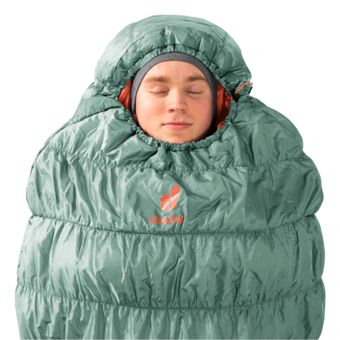 Картинка спальник Deuter Exosphere +4 Sage-Paprika - 3