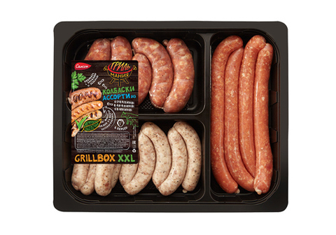 Ассорти из колбасок XXL "Гриль Мания"~1.2кг