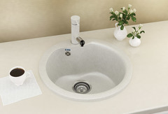 ULGRAN U-102  Круглая мойка с отверстием под смеситель