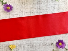 Лента атласная, ш. 10 см, красный