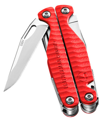 Мультитул Leatherman Charge Plus G10 100 mm, 19 функций, красный, кробка картонная (832778)