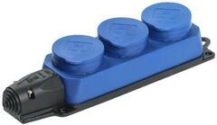 Розетка 3-м Омега РБ33-1-0м IP44 каучук красн. IEK PKR61-016-2-K04