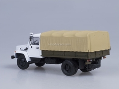 GAZ-3309 engine D-245.7 Diesel Turbo with awning white-beige AutoHistory 1:43