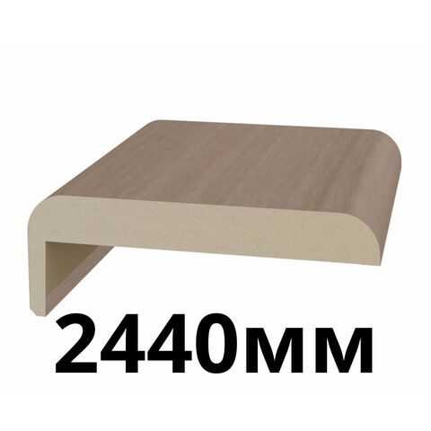 Наличник телескопический 75х10х2440мм экошпон Ясень темный