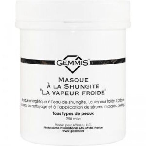 GEMMIS Шунгитовая маска Вапор Фруа, 250 мл | Masque à la Shungite "La Vapeur Froide"