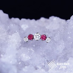 Prium IS Medium Red Corundum & Crystal