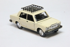 VAZ-2107 Lada with roof rack cream Agat Mossar Tantal 1:43