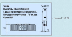 Радиатор Kermi FKO 22 300х1100