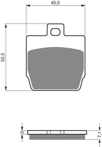 Тормозные колодки дисковые 128 AD