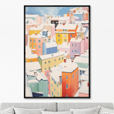 ArtNoMore - Репродукция картины на холсте Above the town, No 1, 2024г.