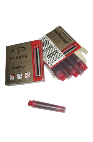 Картридж с чернилами Parker Quink MINI Z17, Red (S0767230)