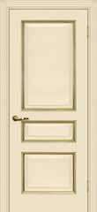 Дверь Мурано-2 / Цвет магнолия, патина золото / Двери МАРИАМ