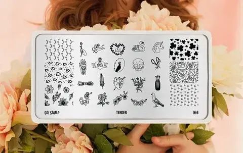 Пластина для стемпинга GO STAMP 006 Tender