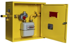 Шкафной газораспределительный пункт ГРПШ-ОХТА-RF-10-1-ЛП-С4 (желтый) (RAL-1018)