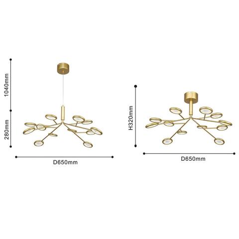 Подвесная светодиодная люстра F-Promo Mugs 4253-12P