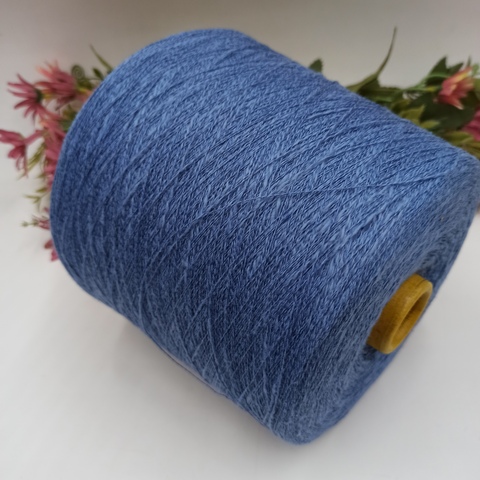 Licot Filartex, Италия хлопок со льном фламе 700м/100гр Голубой 1022 Colm Adige