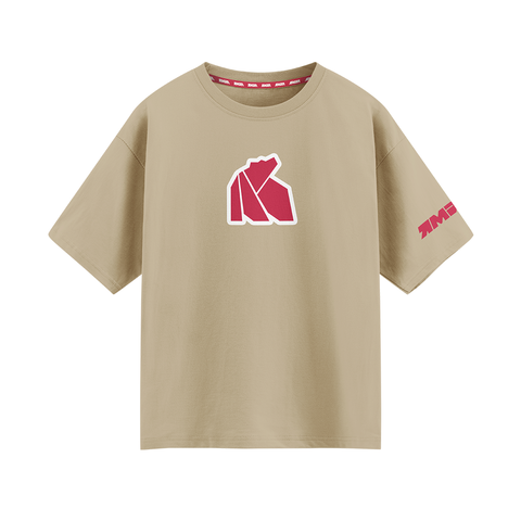 Футболка оверсайз с нанесением "Медведь"