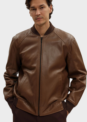 Куртка кожаная Strellson Vance Cornstalk