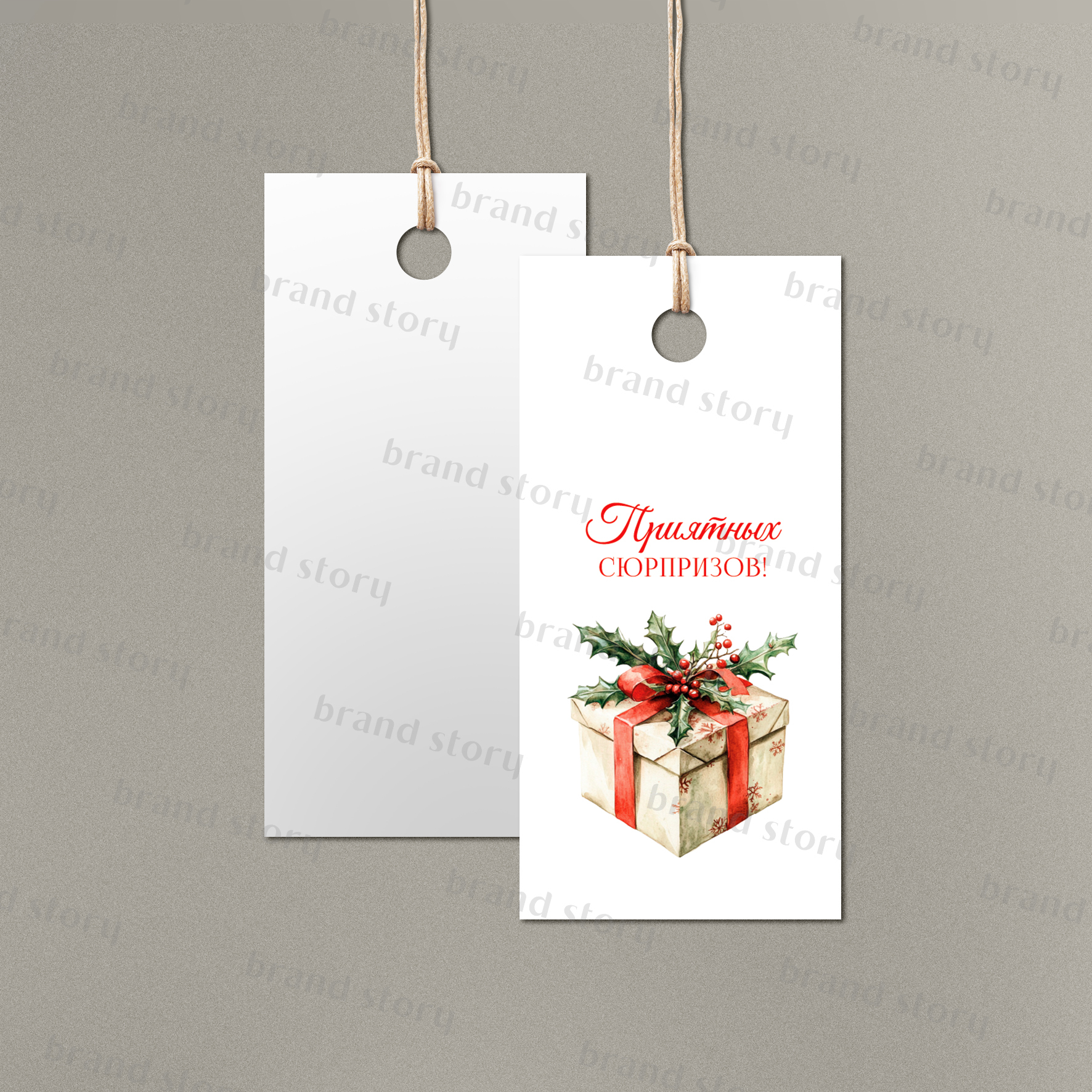 Бирка №202 (10 шт.) 4 х 8 см