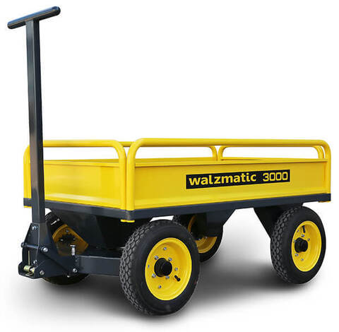 Тележка с поворотной осью Walzmatic 3000. Пневматические колеса