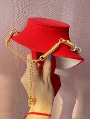 84588- Колье-чокер LIPS в стиле Schiaparelli