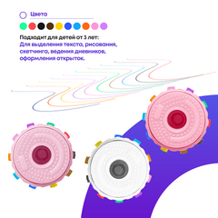 Ручка шариковая автоматическая 10 в 1 с фигуркой единорог малыш, MC-Basir, Авторучка канцелярская детская 10 цветов с резиновой игрушкой