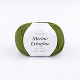 Пряжа Infinity Merino Extrafine 9553 зеленая олива