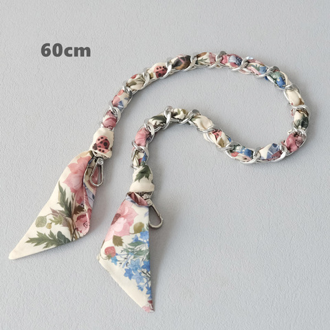 Ручка из цепочки(серебро) с платком S-34
