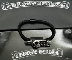 Резинка для волос с круглой подвеской Chrome hearts