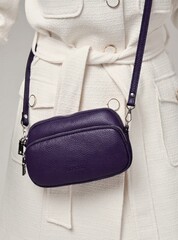 Сумка кросс-боди Deboro 30851 фиолетовый цветок