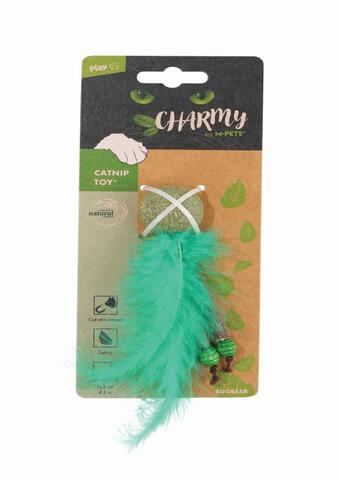 Mpets игрушка для кошек с кошачьей мятой CHARMY зеленая