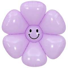 К Фигура, Цветок, Ромашка Смайл, Сиреневый, 43''/109 см, 1 шт.
