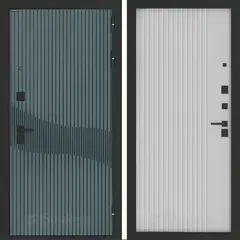 Входная металлическая дверь Бункер BN-13 Веллюто верде / Хомс Белый софт рельеф