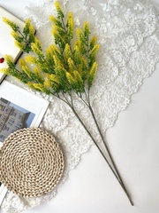 Мимоза желтая, ветка 65 см, реалистичная, набор 2 ветки.