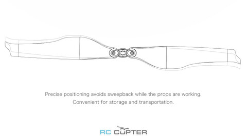 Пропеллер карбоновый FA 18.2x5.9 T-Motor складной (пара)