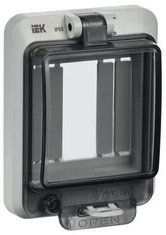 Крышка защитная для выреза в шкафу 3 модуля IP66 IEK