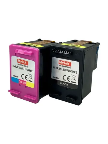 Комплект картриджей Myink 122XL (CH563HE/CH564HE black+color) для принтера HP DeskJet 1050/2050