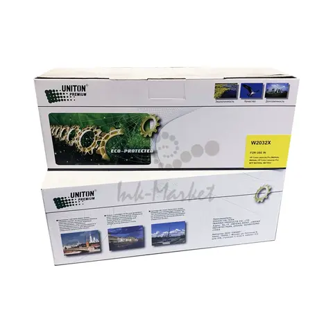 Совместимый картридж UNITON Premium W2032X (415X) для HP Color LJ M454,M455, MFPM479 желтый (6K, БЕЗ ЧИПА) GREEN LINE (Eco Protected)