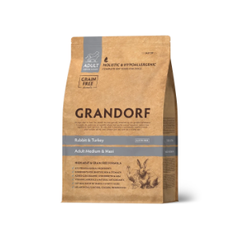 Сухой корм GRANDORF DOG Rabbit&Turkey MED&MAXI Кролик с индейкой для взрослых собак средних и крупных пород 1кг