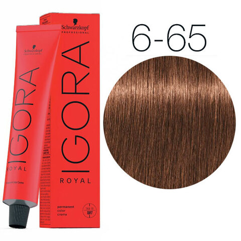 Schwarzkopf Igora Royal New 6-65 (Темный русый шоколадный золотистый) - Краска для волос