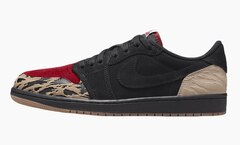 Air Jordan 1 Low х Solefly "Black and Sport Red"