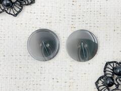 Пуговицы, d 2,1 см, 2 прокола, серый