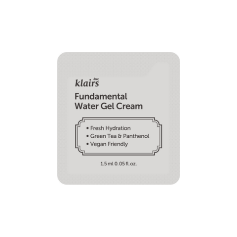 Dear, Klairs Fundamental water gel cream Гель-крем для лица на основе зеленого чая