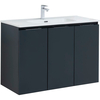Aquanet 277531 Тумба Алвита new 100 подвесная 3 дв.цв.антрацит (277531)